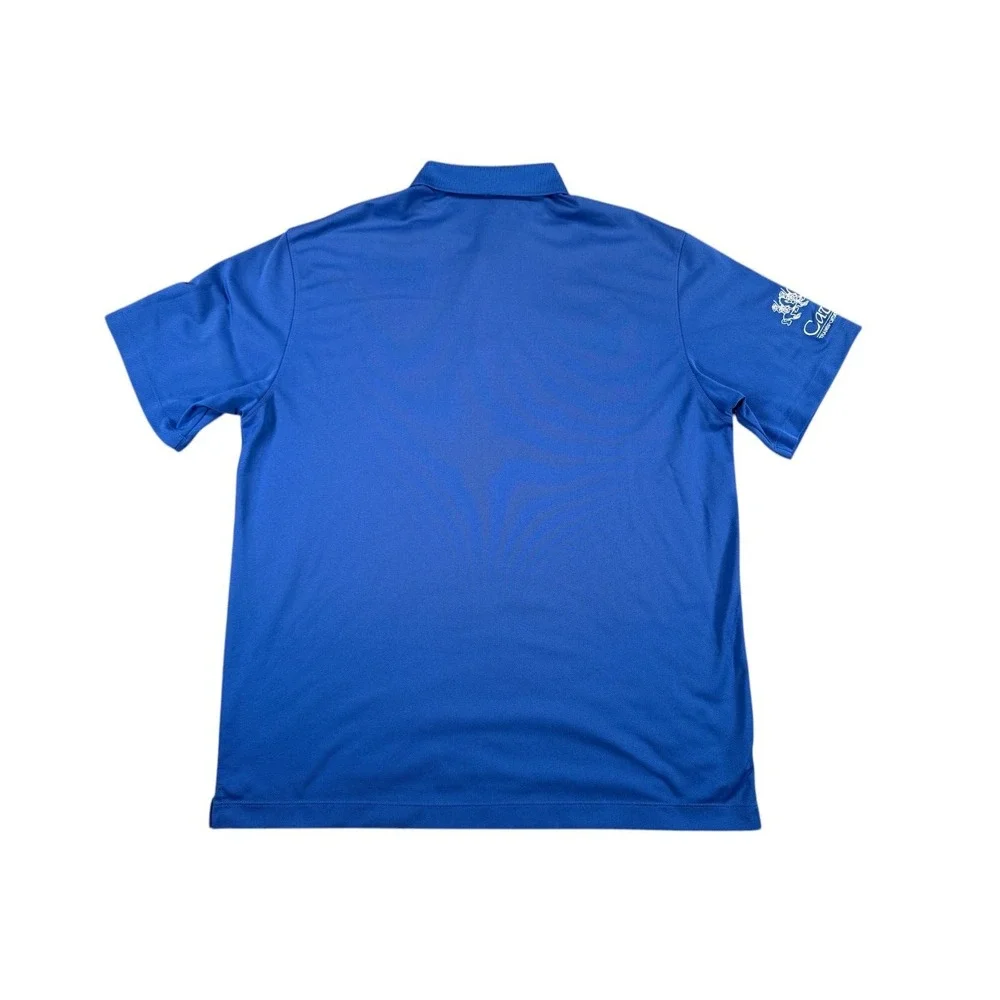 Nike Golf Polo Shirt Mens XL Blue Tour Performance Short Sleeve Active Dri Fit - Picture 2 of 10